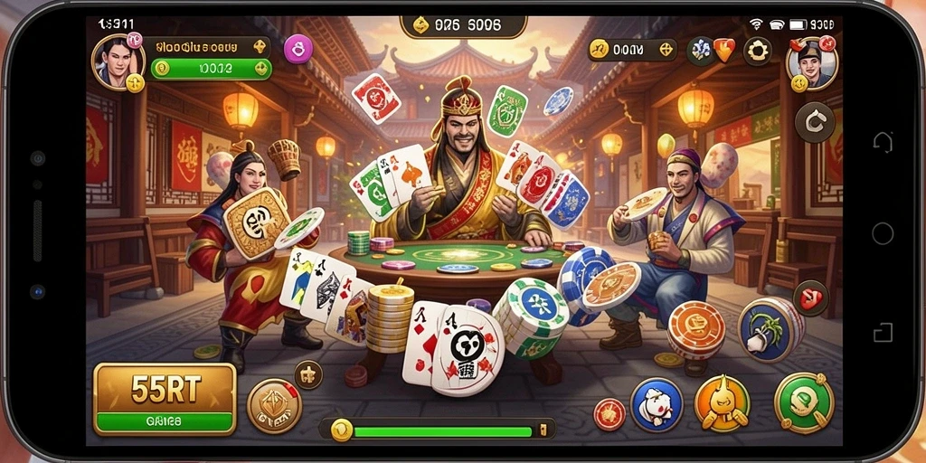 Tampilan gameplay QiuQiu yang seru dan menarik di 55RT.