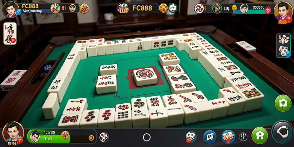 Gameplay seru FC888 dengan desain Mahjong yang menarik.