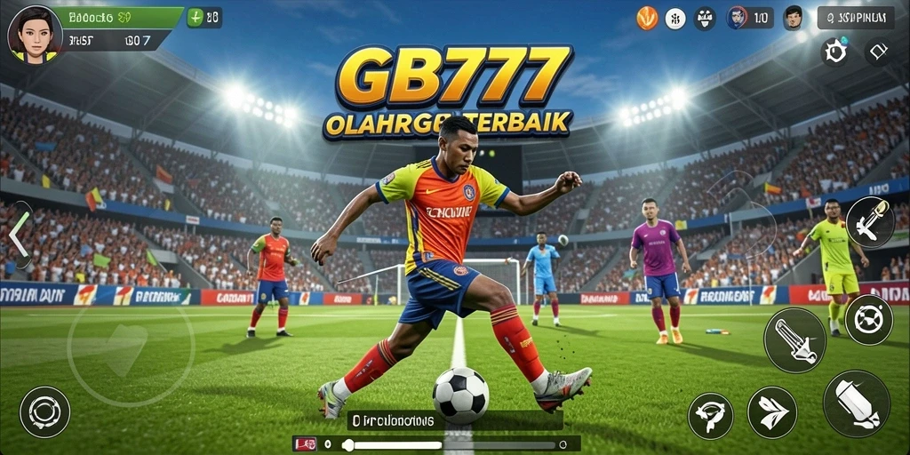 Screenshot utama GB777 menampilkan aksi seru dalam permainan olahraga.