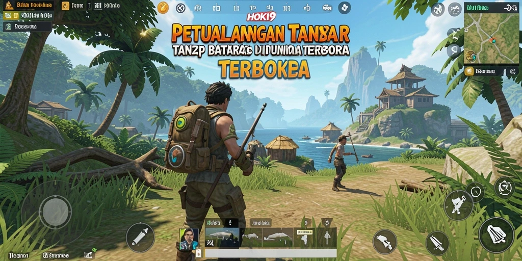 Tangkapan layar gameplay HOKI9 menampilkan dunia terbuka yang memukau.