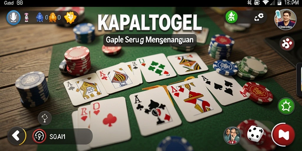 Screenshot utama KAPALTOGEL menampilkan gameplay Gaple yang seru.