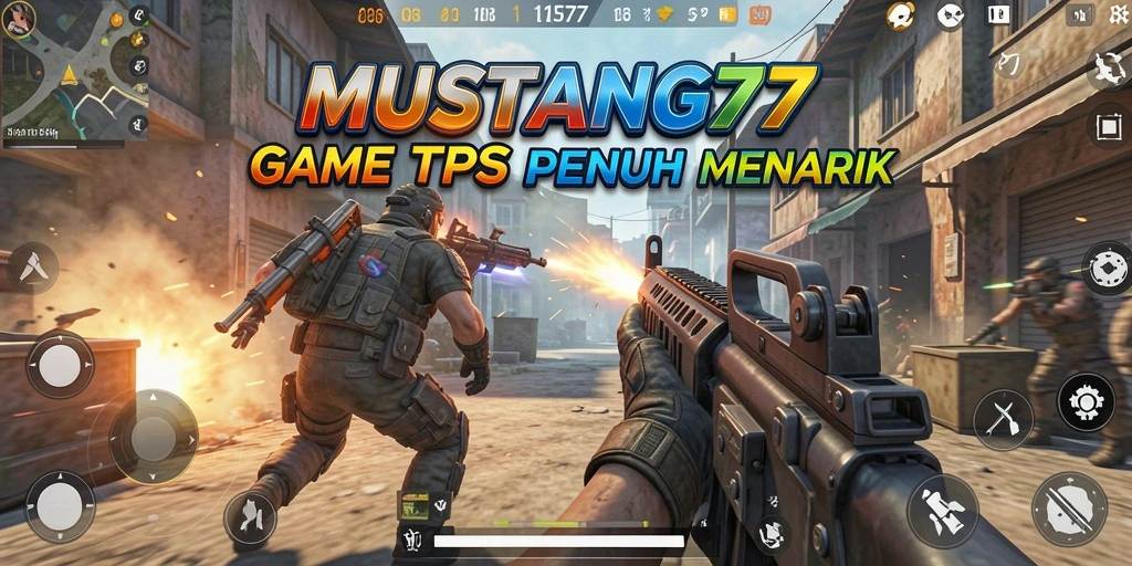 Tampilan gameplay seru di MUSTANG77 dengan aksi tembak-menembak yang intens.