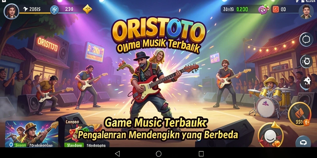 Tampilan permainan musik yang menarik dari ORISTOTO dengan berbagai lagu.