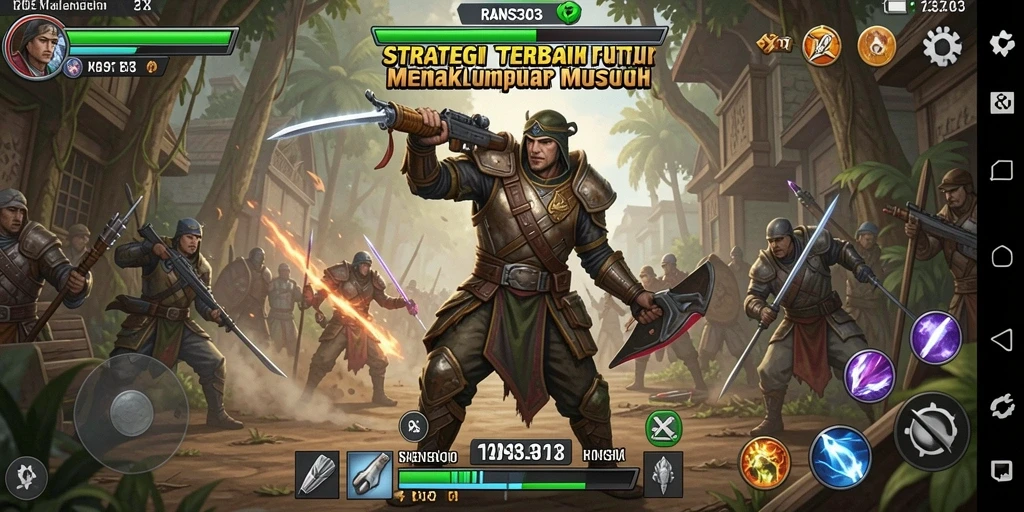 Tangkapan layar RANS303 menampilkan strategi tempur yang mendebarkan.