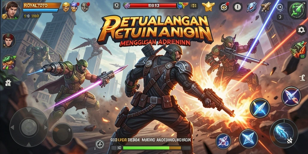 Tampilan gameplay ROYALTOTO yang menakjubkan dengan aksi mendebarkan.
