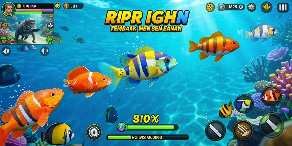 Gameplay seru menembak ikan di RPRR.