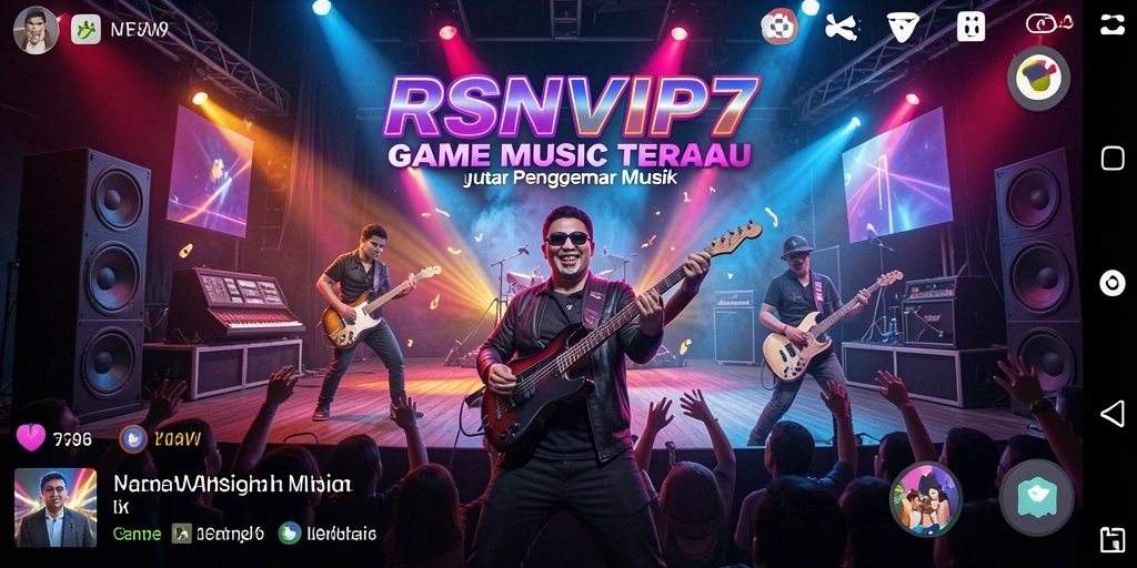 Tampilan gameplay RSNVIP7 yang mendebarkan dengan berbagai lagu.
