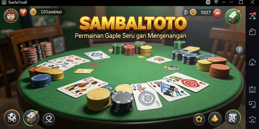 Tampilan permainan Gaple yang menarik di SAMBALTOTO.