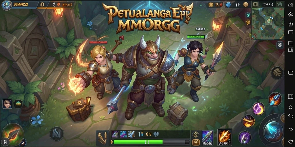 Gameplay <strong>SEMAR123</strong> yang seru di dunia MMORPG yang luas.