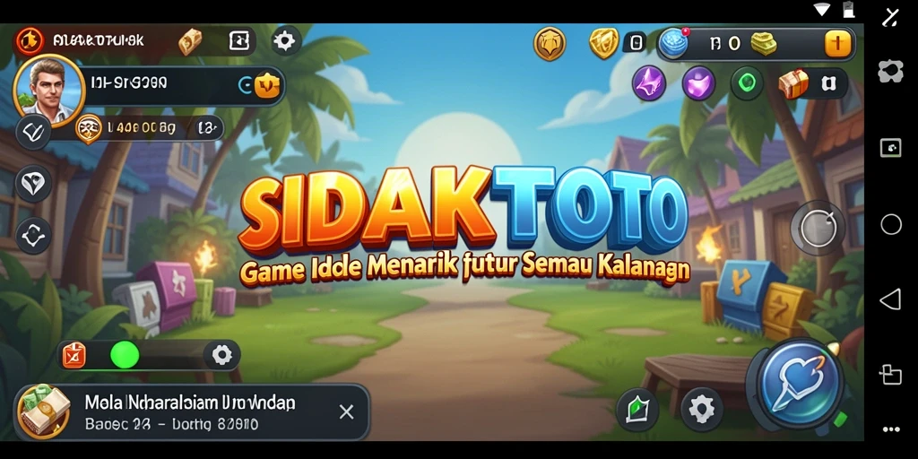 Tampilan menarik dari gameplay Idle SIDAKTOTO.