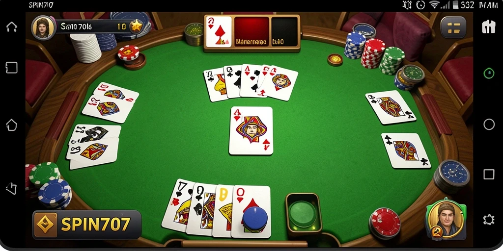 Visualisasi gameplay Gaple yang menarik dan interaktif.
