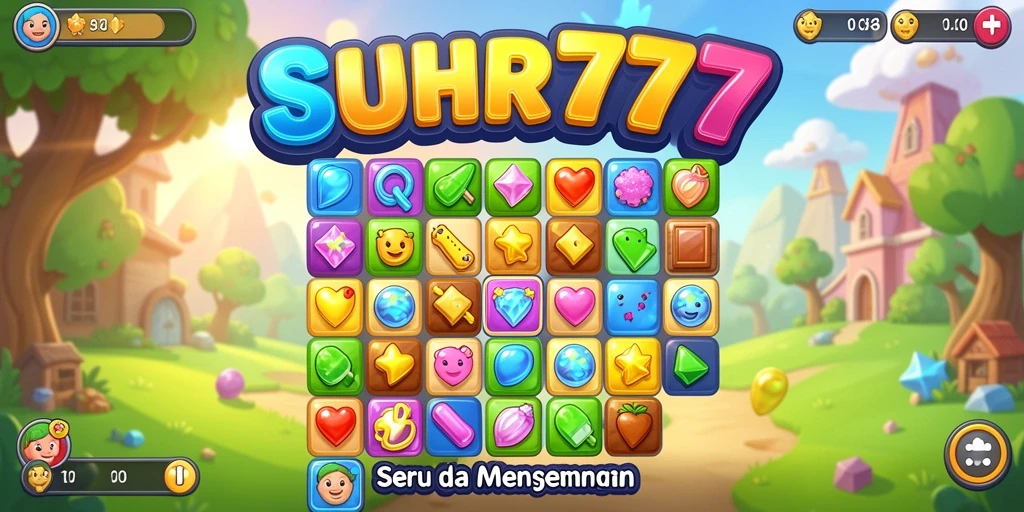 Tangkapan layar permainan <strong>SUHU777</strong> yang menunjukkan aksi mencocokkan elemen Match-3 yang seru.