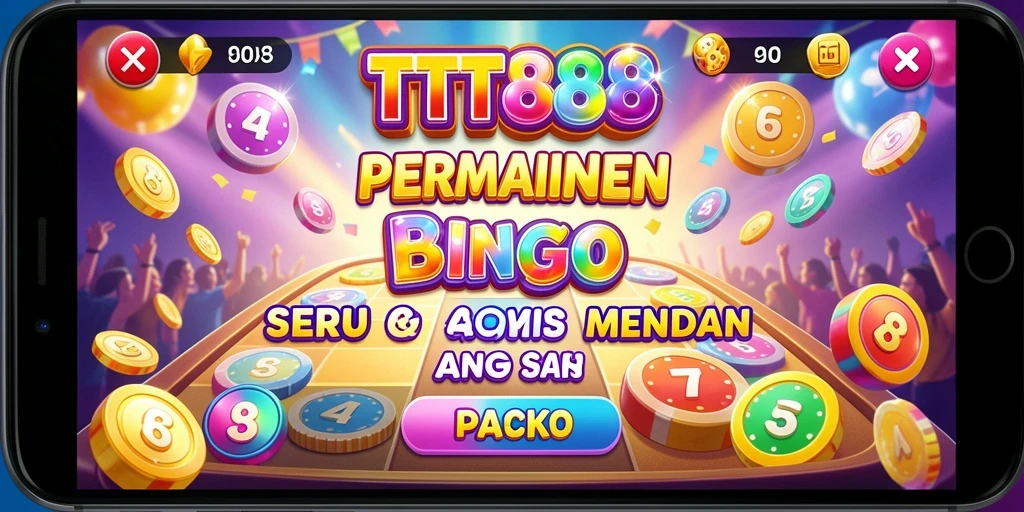 Tampilan utama permainan Bingo TTT888 yang menampilkan gameplay seru.