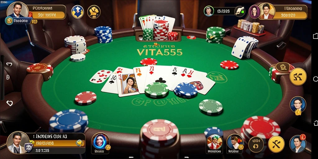 Tampilan gameplay seru di VITA555 dengan pemain aktif.