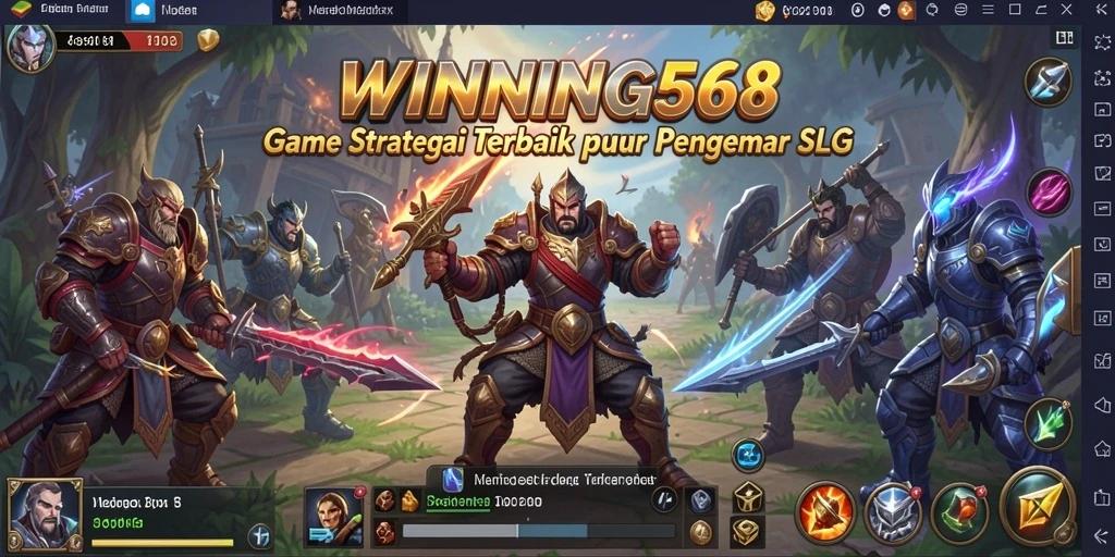 Tampilan menarik dari gameplay SLG dalam WINNING568.